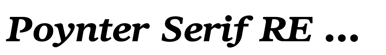 Poynter Serif RE Bold Italic